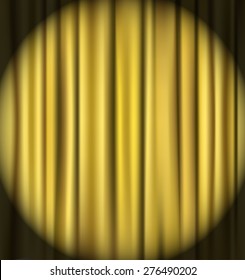 golden curtain theater background