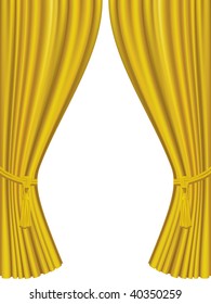 Golden curtains