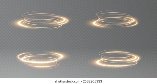 Golden curved light line, rope, tape. Smooth festive gold line png with light effects. Element for your design, advertising, postcards, invitations, screensavers, websites, games.	
