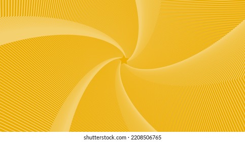 Golden Curved Ray star Sunburst Background. Striped Rays Helix geometric Vector Illustration