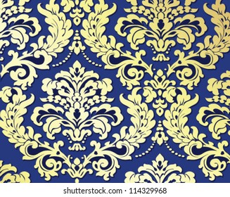 13,568 Blue Gold Damask Wallpaper Images, Stock Photos & Vectors