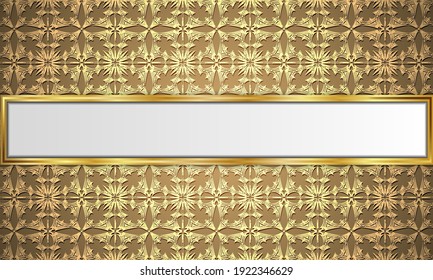 Golden and dark background for various designs.Blank for message or text.