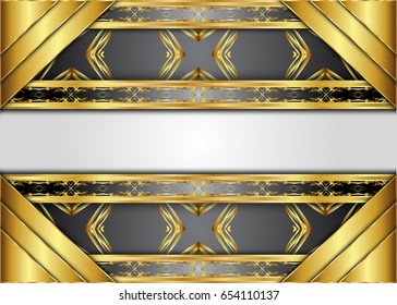 Golden and Dark vintage Background.