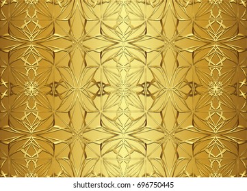 Golden and Dark vintage Background.