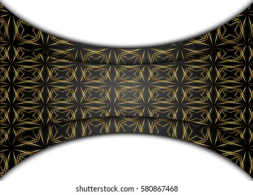 Golden and dark vintage background. Blank for message or text.Certificate.