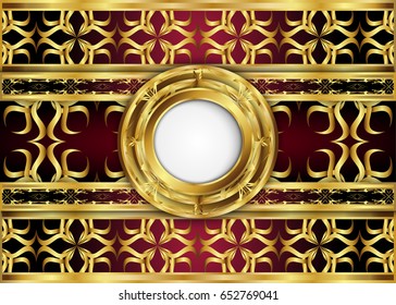 Golden and Dark vintage Background.blank for message or text.