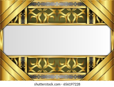 Golden and Dark vintage Background.blank for message or text.