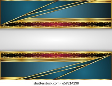 Golden and Dark vintage Background.blank for message or text.