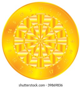 Golden Dartboard