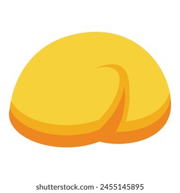 Golden decor conch icon isometric vector. Ocean nature animal. Underwater creature