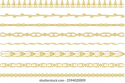 Golden decoration vector illustration material