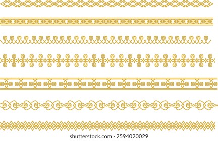 Golden decoration vector illustration material