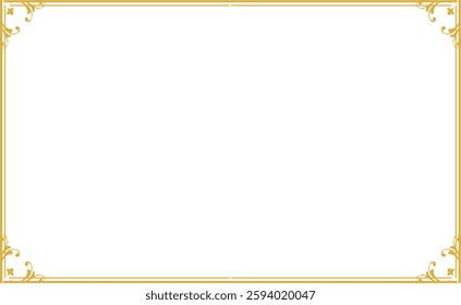 Golden decoration vector illustration material