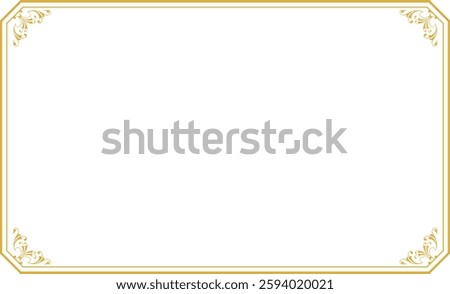 Golden decoration vector illustration material