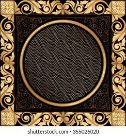 Golden decorative design