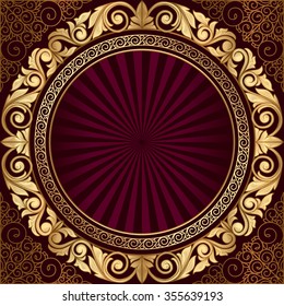 Golden decorative design