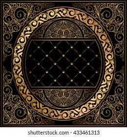 Golden decorative design