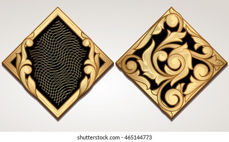 Golden decorative design