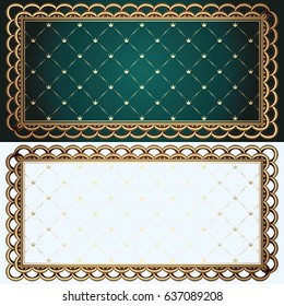Golden decorative frame