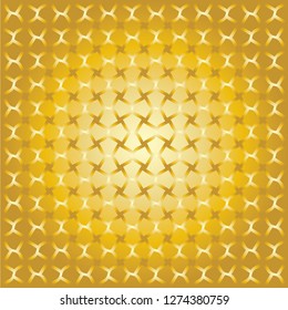 Golden decorative wallpaper background pattern