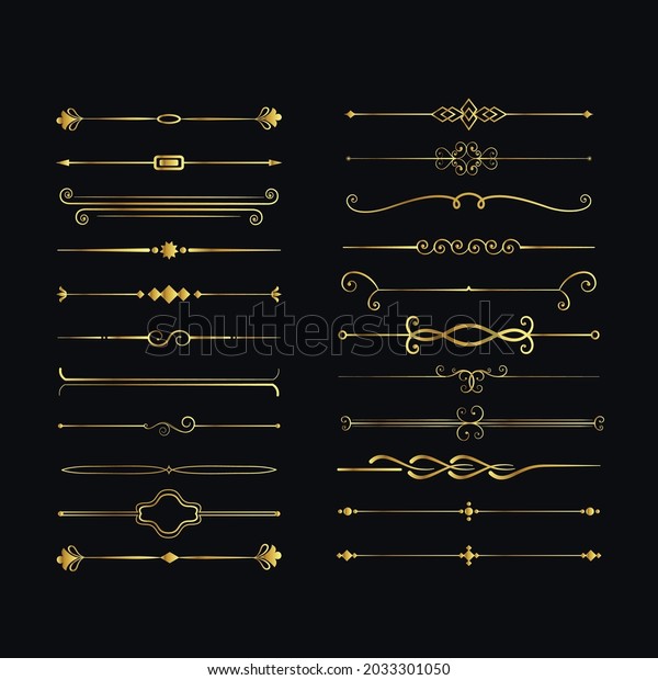 Golden Decorative for\
your project design
