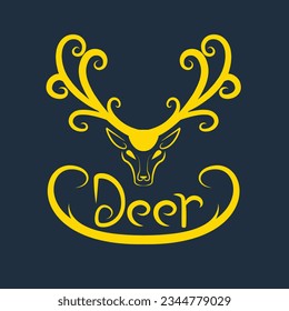 a golden deer logo that depicts tranquility and strength