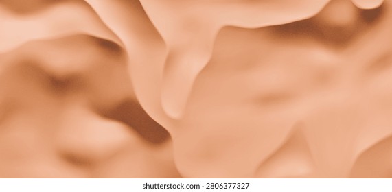 Golden desert top view background with soft wavy sand texture in beige tone. Sand dunes aerial landscape with gold grain waves. Desert, beach top view for summer travel poster. Realistic 3D vector bg