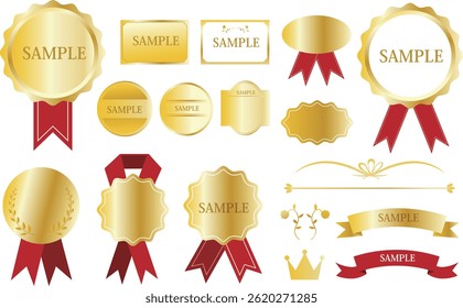 Golden design frame material set