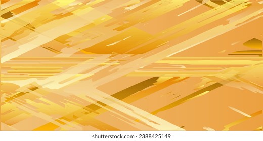 Golden diagonal blots. Golden background of diagonal stripes. Vector illustration