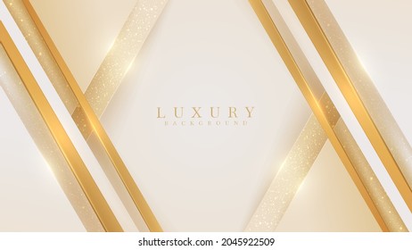 Golden diagonal line, luxury background, Modern cover design. invitation card template concept. Vector illustration.