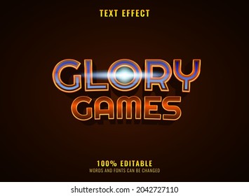 Golden Diamond Glory Game Rpg Medieval Logo Title Text Effect