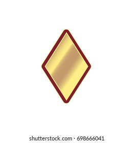 Golden Diamond, playing card icon.