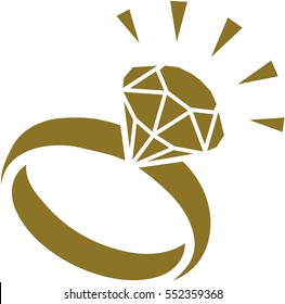 Golden Diamond ring