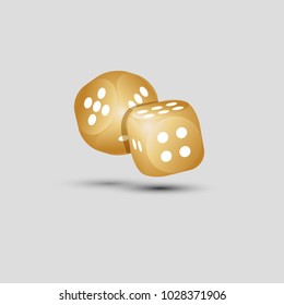 Golden Dice EPS10
