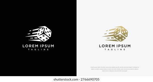 Логотип Golden Dice с эффектом размытия движения