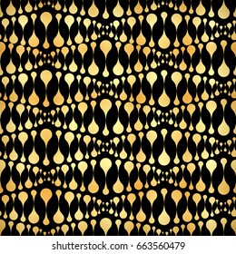 Golden DNA symbol seamless pattern. Simple illustration of DNA symbol vector pattern for web