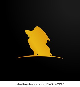 golden dog logo, symbol, icon, or sign vector has mean dynamic, trusted. it can use for business, sport, or game company logo or symbol.