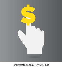 Golden dollar on hand 