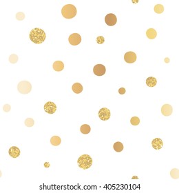 Golden Dots Abstract Seamless Pattern Vector Stock Vector (Royalty Free ...