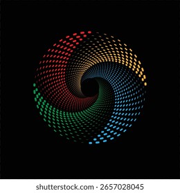 Golden dotted linear circle shape abstract geometric background. Wheel technology pattern  Abstract concentric graphic Concentric circle.   Seamless looping motion design Radial fade wave for sound, 