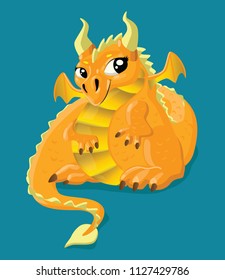 Golden dragon character