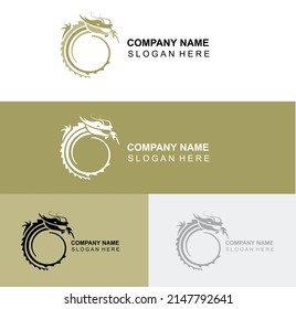 golden dragon logo for company, business and own use for gold items