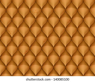 Golden dragon scale textured background 