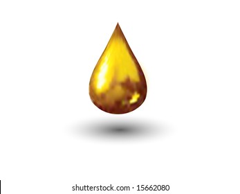 Golden Drop - Vector