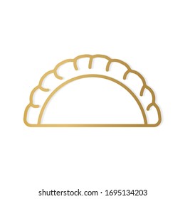 Icono de bola de oro- ilustración vectorial