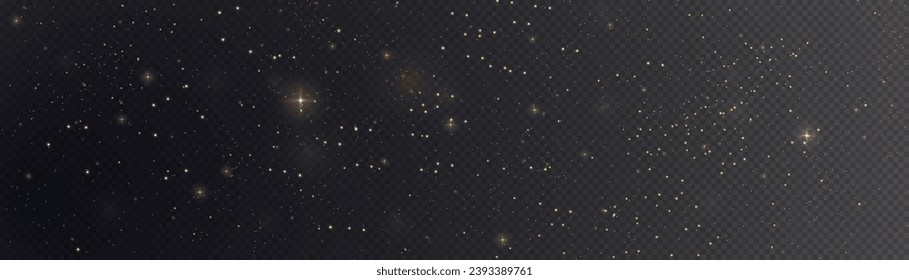 Golden dust light. Bokeh light lights effect background. Christmas glowing dust background Christmas glowing light bokeh confetti and sparkle overlay texture for your design.