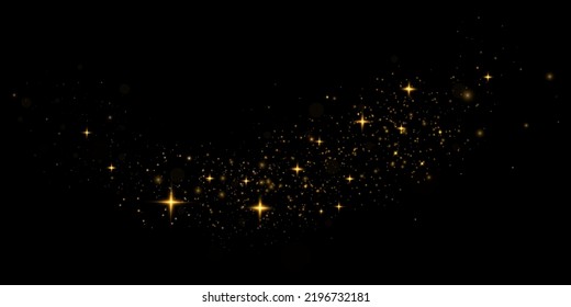 golden dust light png. Bokeh light lights effect background. Christmas glowing dust background Christmas glowing light bokeh confetti and sparkle overlay texture for your design.