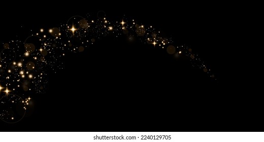 golden dust light png. Bokeh light lights effect background. Christmas glowing dust background Christmas glowing light bokeh confetti and sparkle overlay texture for your design.
