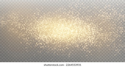 luz de polvo dorada. Fondo del efecto de las luces de bokeh. Navidad brillante fondo de polvo Navidad brillante luz cosquilleo confetti y brillante textura superpuesta para tu diseño.
