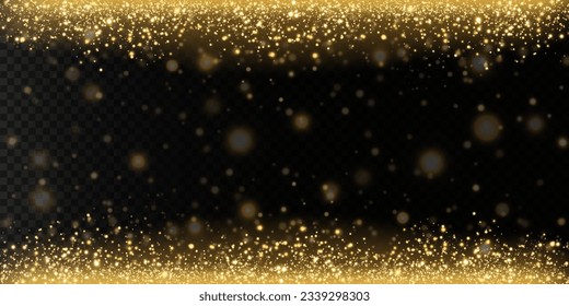 golden dust light png. Bokeh light lights effect background. Christmas glowing dust background Christmas glowing light bokeh confetti and sparkle overlay texture for your design.